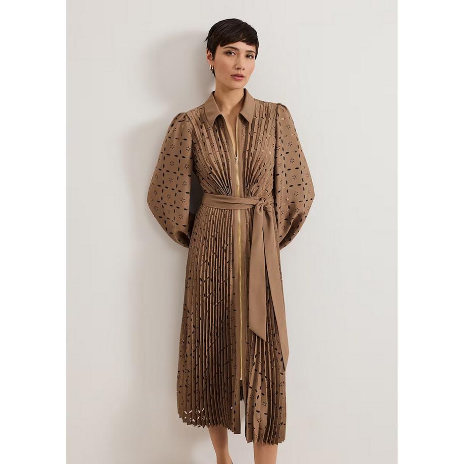 Phase Eight Ryley Robe Midi Plissée Découpe  