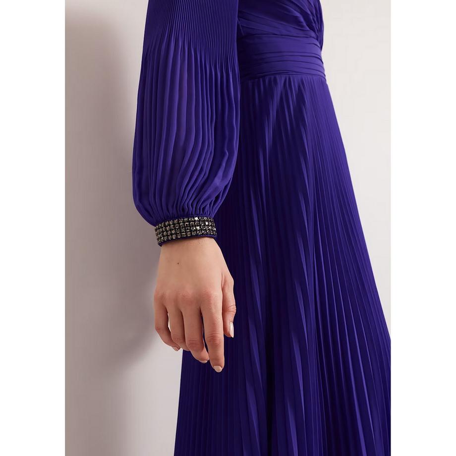 Phase Eight Maxikleid mit Blumenstickerei  