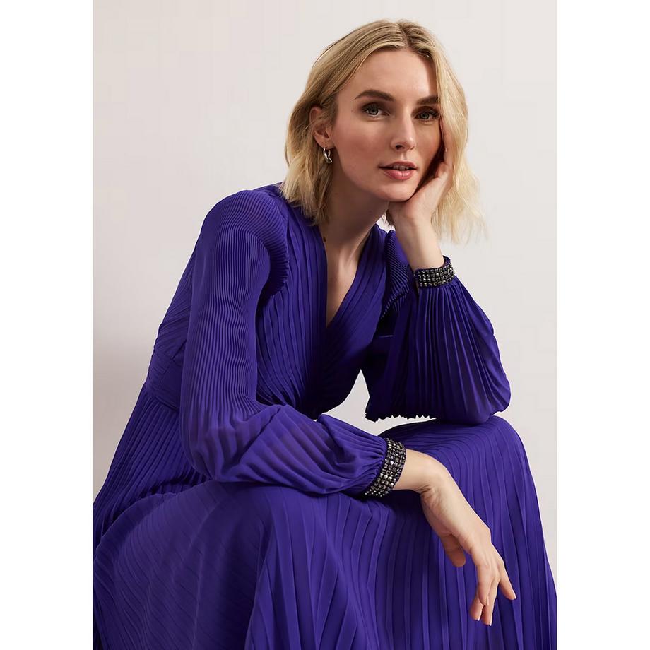 Phase Eight Maxikleid mit Blumenstickerei  