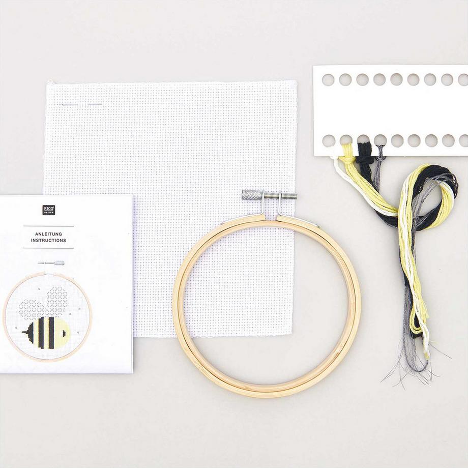 RICO-Design Kit de broderie Abeille 