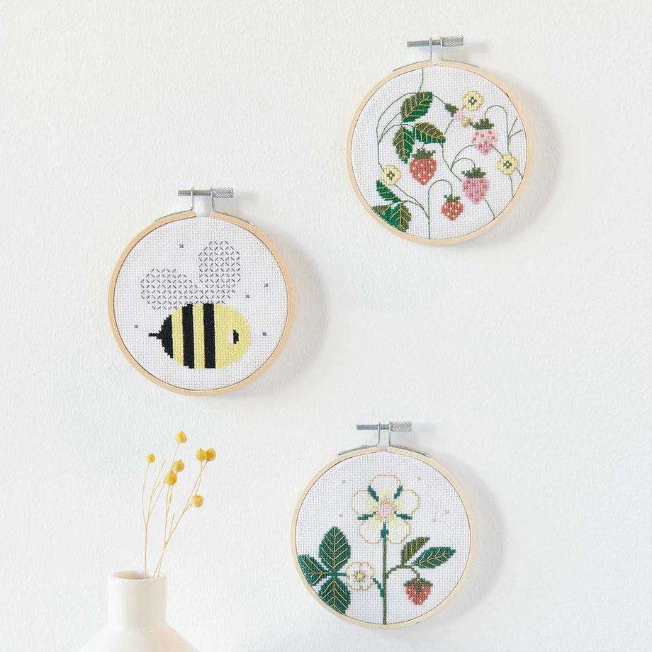RICO-Design Kit de broderie Abeille 