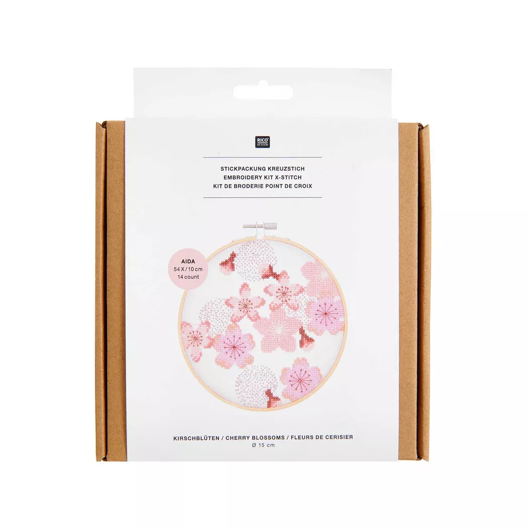 Rico Design - Stickpackung, 15 cm durchm., Multicolor