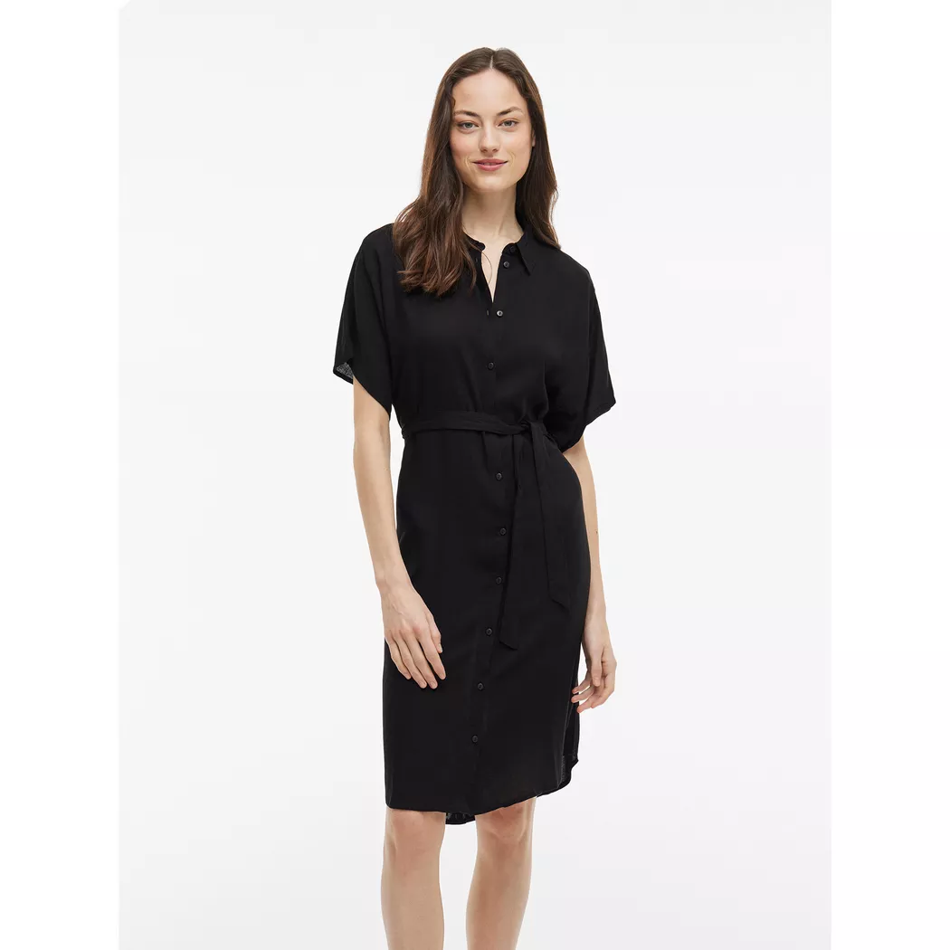VILA - Kleid, für Damen, Black, Größe 36