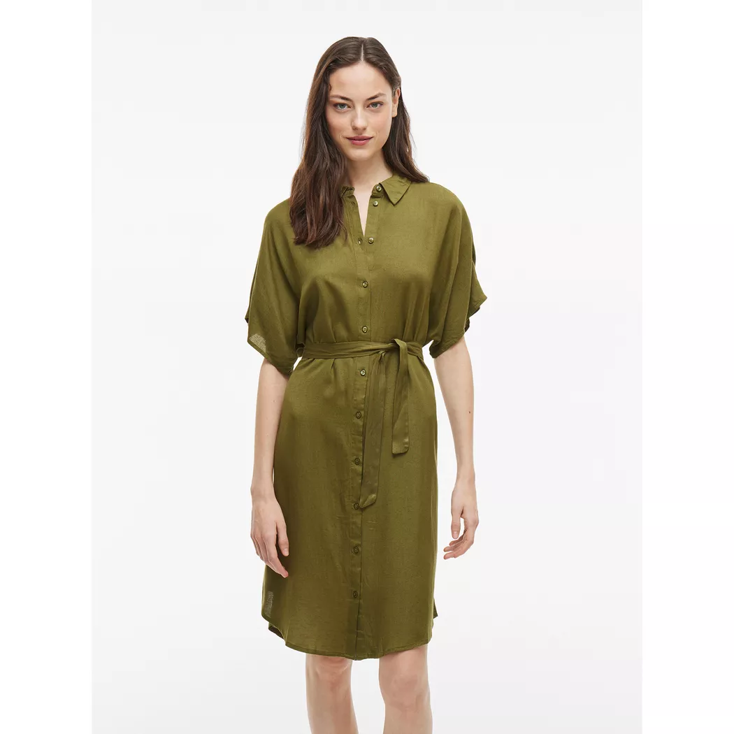 VILA - Kleid, für Damen, Khaki, Größe 34