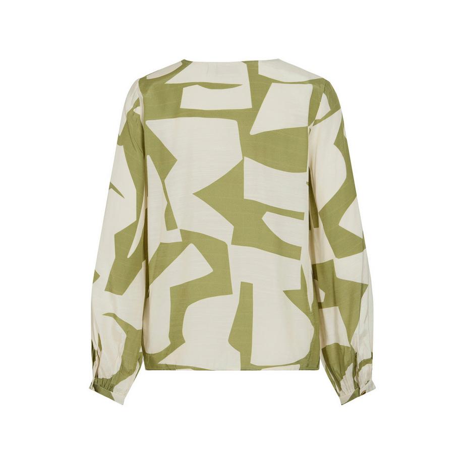 VILA Langarmbluse Allover-Print  