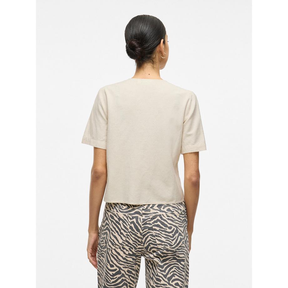 VILA Camicetta Maniche Corte Scollo a V  