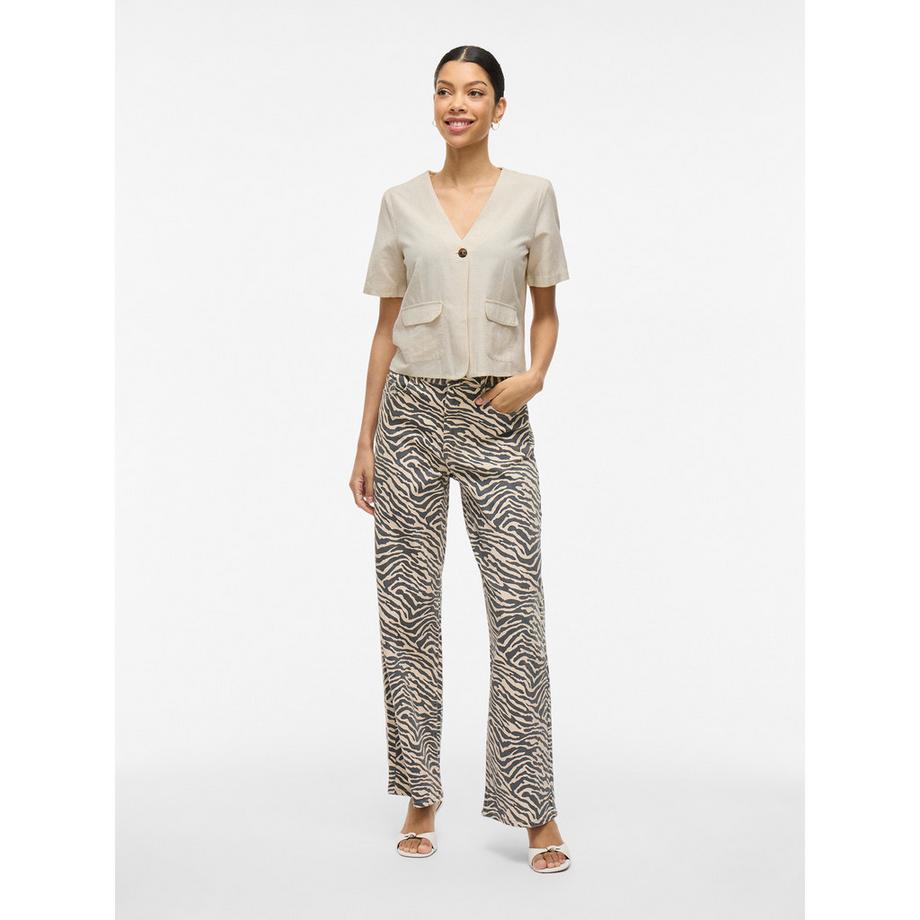 VILA Camicetta Maniche Corte Scollo a V  