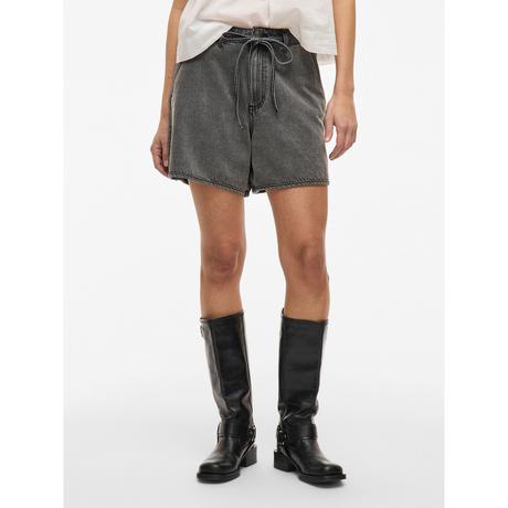 VILA Short Bermuda avec ceinture à nouer  