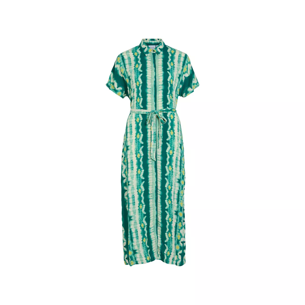 VILA - Kleid, für Damen, Grün Bedruckt, Größe 34
