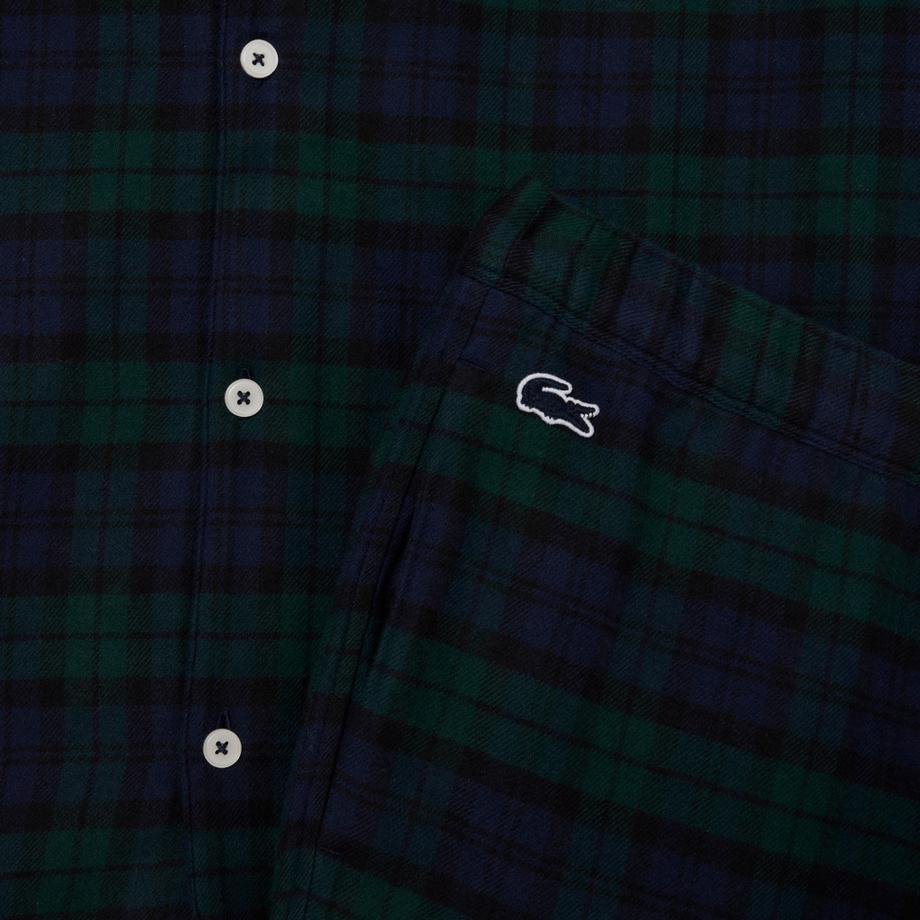 LACOSTE Kariertes Pyjama Set  