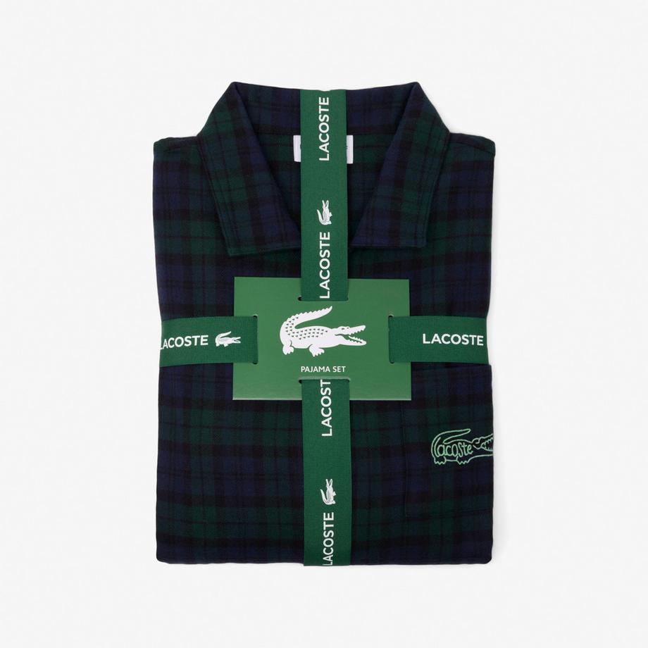 LACOSTE Kariertes Pyjama Set  