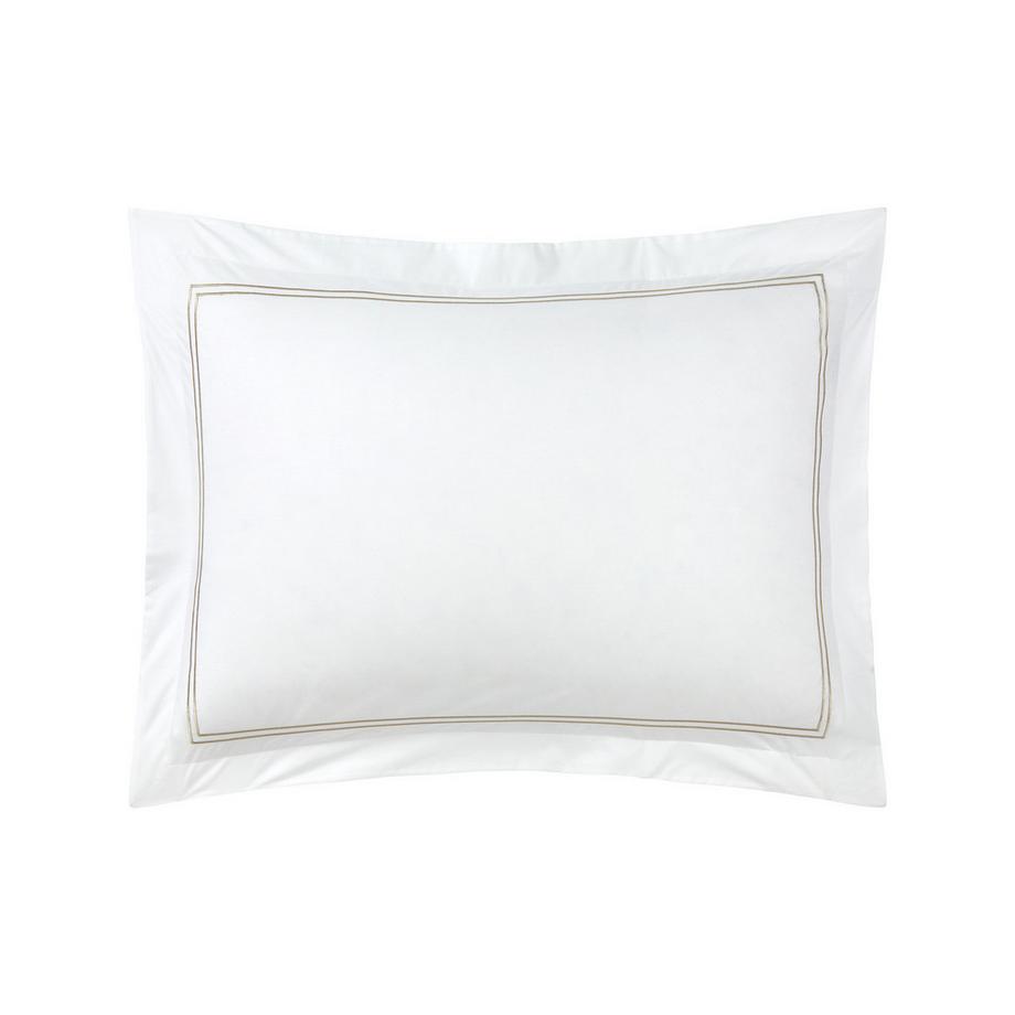 Yves Delorme Duo Federa in percalle ricamata  