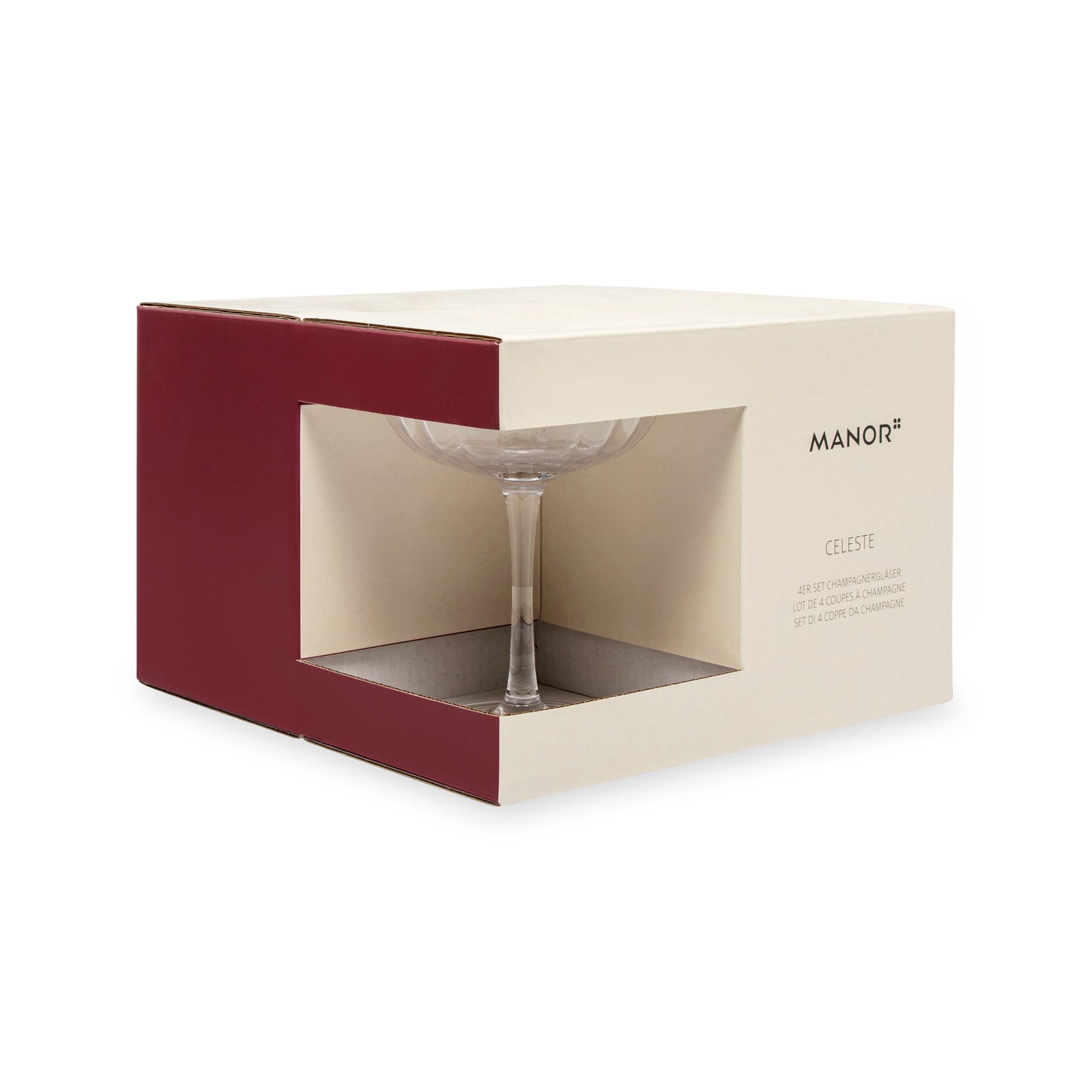 Manor Flûtes à champagne, 4 pièces Celeste 