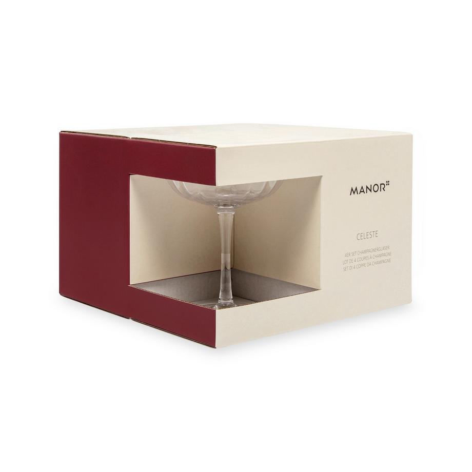 Manor Flûtes à champagne, 4 pièces Celeste 