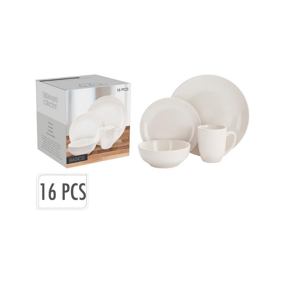 NO NAME Set da tavola 16 pezzi Basics 