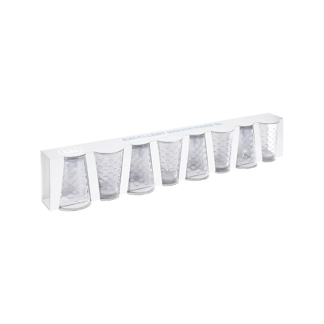 Excellent Houseware - 8 teiliges Gläser-Set, 200 ml, Transparent