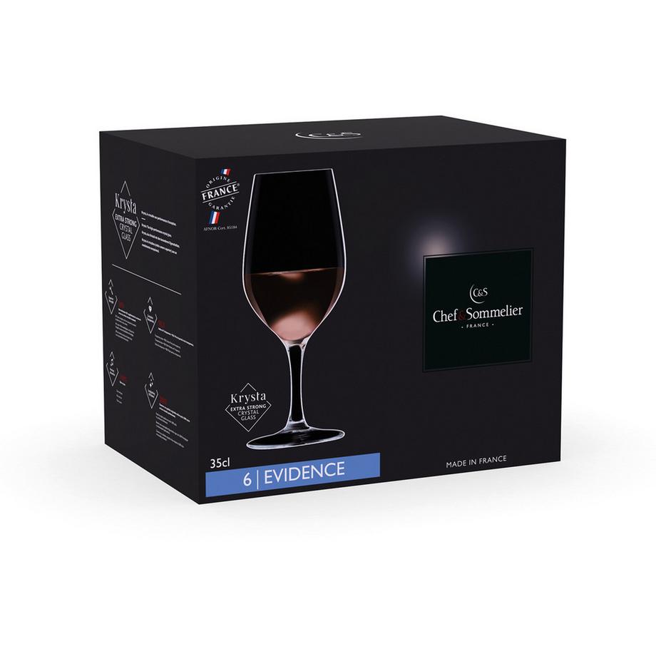 Chef&Sommelier Weissweinglas, 6 Stück Evidence 