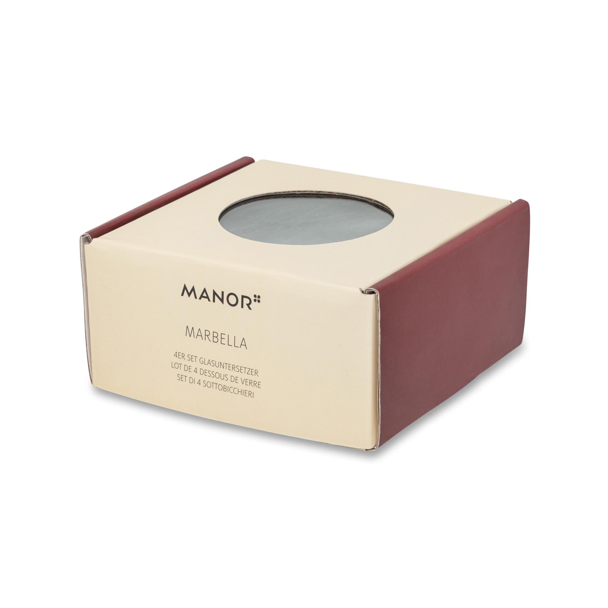 Manor Glasuntersetzer, 4 Stück Marbella 