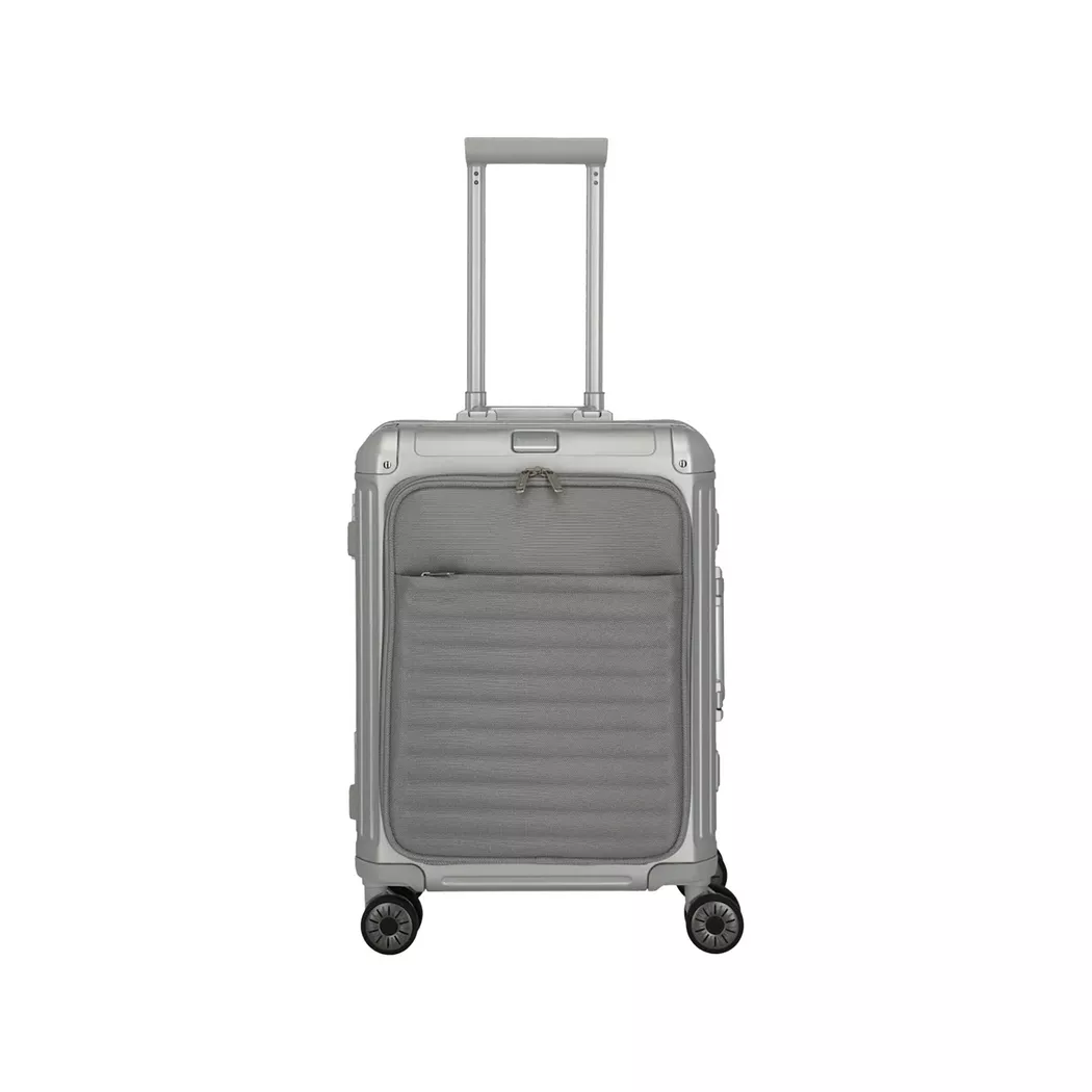 Travelite Valise à Roulettes Next 4w S Frontpocket 41l Silver / Silver One Size unisex