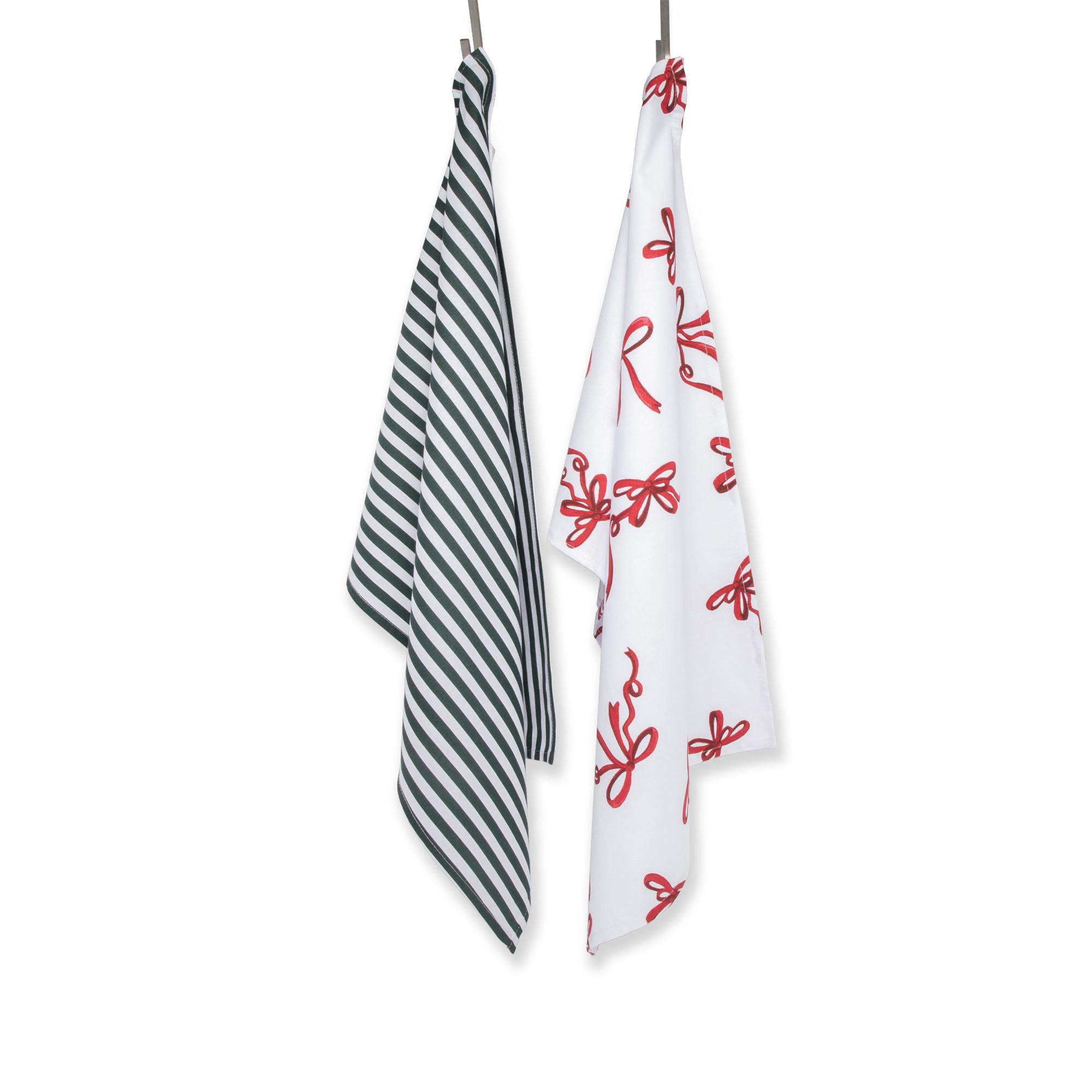 Manor Lot de 2 torchons Ribbon 