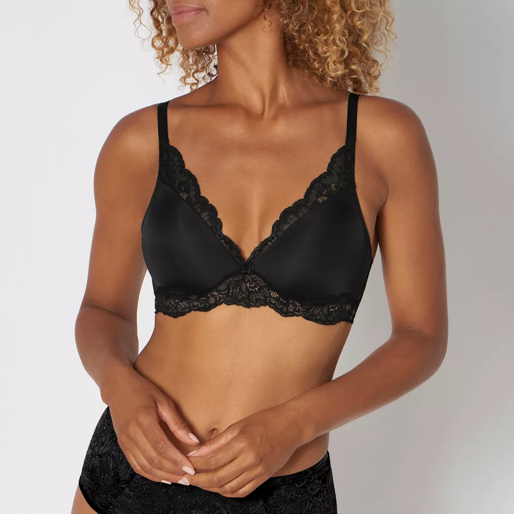 Triumph - Bügelloser BH, unwattiert, für Damen, Black, Größe 90A 4