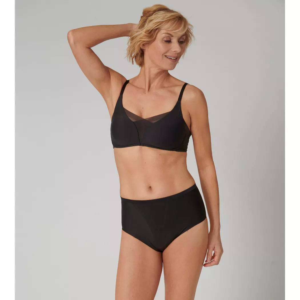 Shapingpants TRIUMPH "Shape Smart", Damen, Gr. M, schwarz, Microtouch, Obermaterial: 56% Elasthan, 44% Polyamid, unifarben, eng, Unterhosen, glättend und schmeichelnd