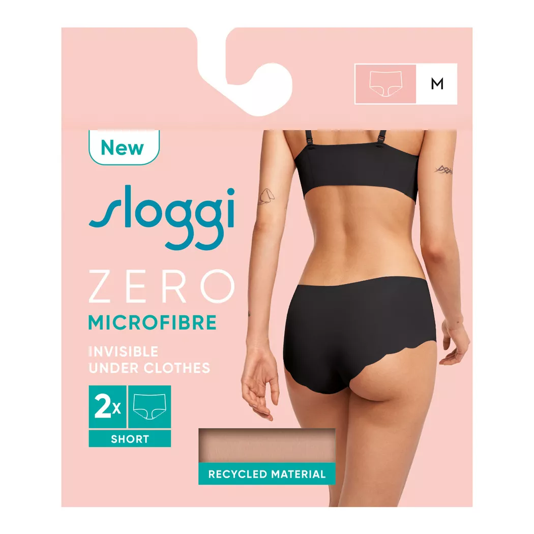 Panty SLOGGI "ZERO Microfibre 2.0", Damen, Gr. XL, braun (cameo braun), Single Jersey, Obermaterial: 76% Polyamid, 24% Elasthan, körpernah, Unterhosen Panty, nahtlos, gewellte Abschlüsse hinten, Microfaser