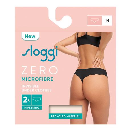 sloggi ZERO Microfibre 2.0 Hipstring 2P Lot de 2 strings 