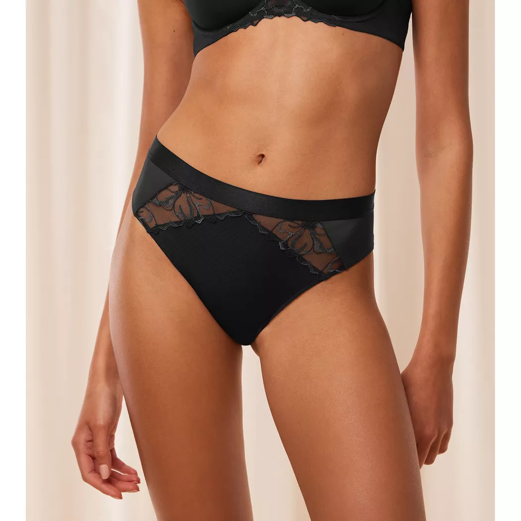 TRIUMPH Slip BODY MAKE-UP ILLUSION LACE black schwarz   38 damen 3