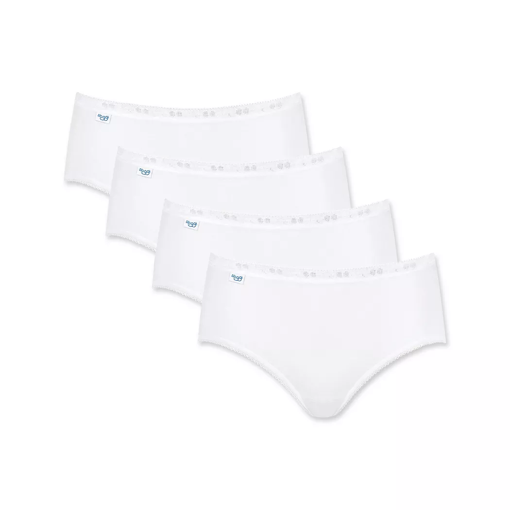 Sloggi Basic Midislip Culotte Blanc 46 - Lot de 4 2