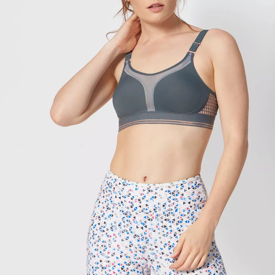 Triumph - Sport-BH ohne Bügel, für Damen, Grau, Größe 70E