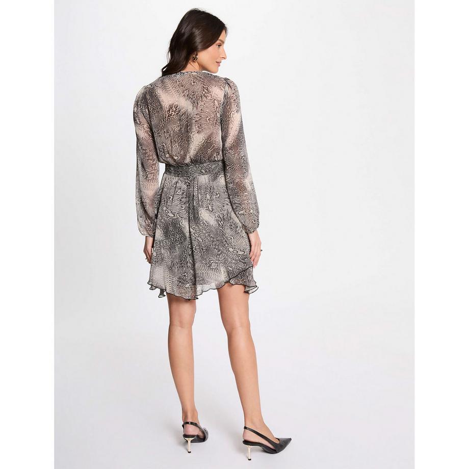 MORGAN Robe Courte Imprimé Serpent  