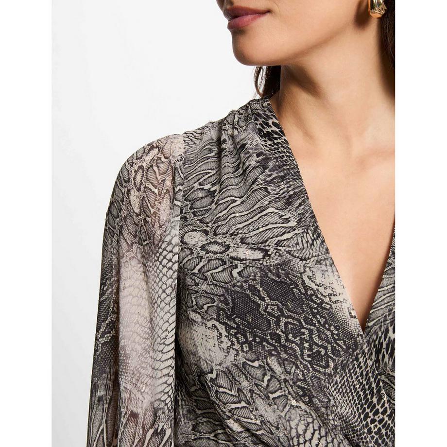 MORGAN Robe Courte Imprimé Serpent  