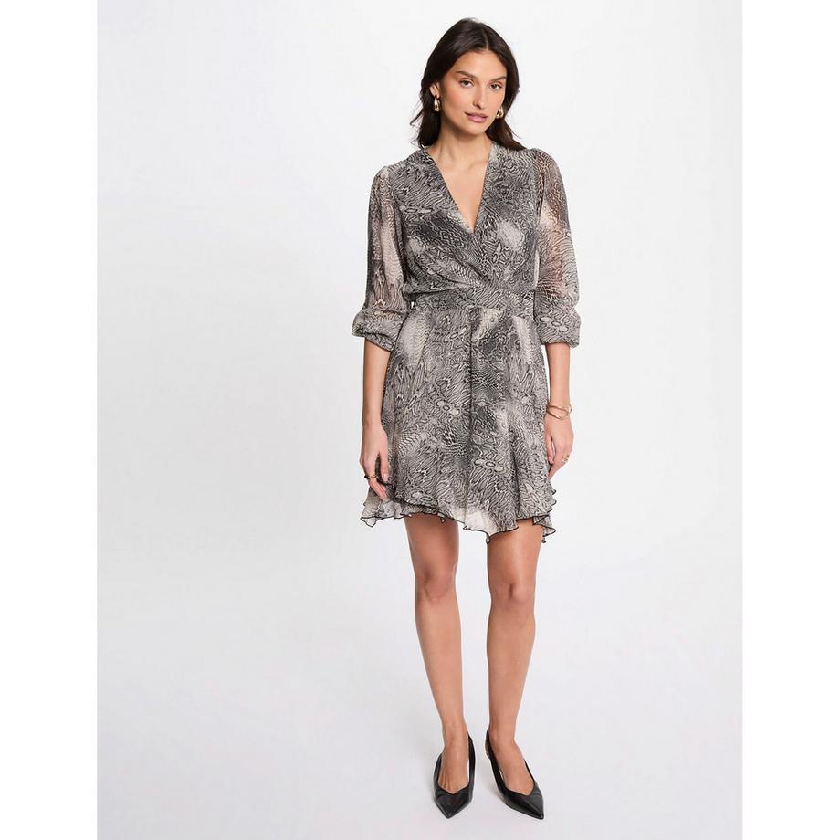 MORGAN Robe Courte Imprimé Serpent  