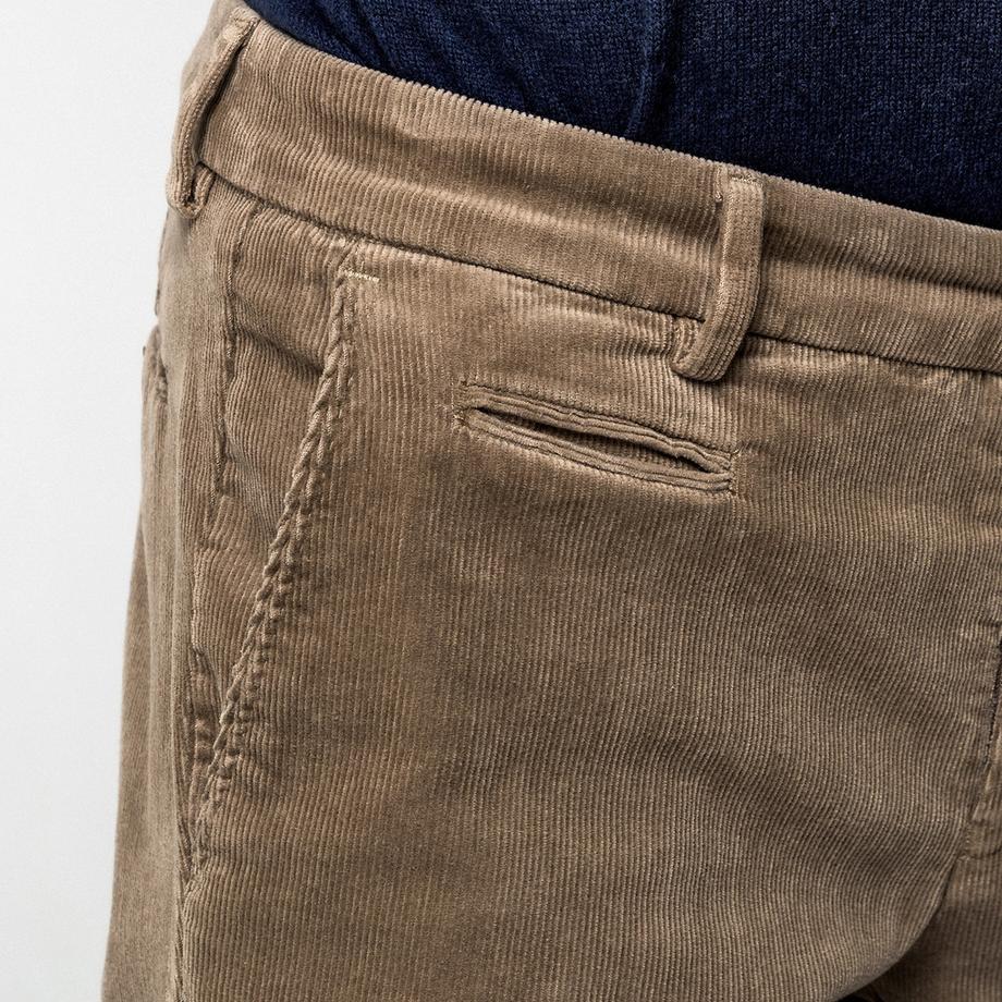 Manor Man Pantaloni in velluto a coste Slim Fit  