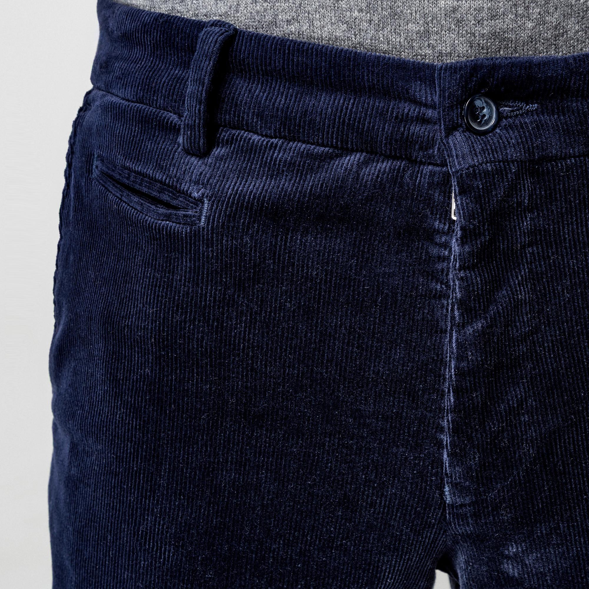 Manor Man Pantalon en velours côtelé Slim Fit  