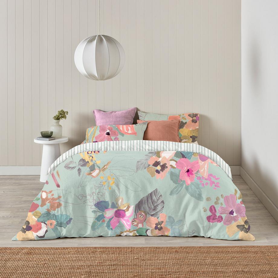 Kas Emeline Motif Floral Taie d'oreiller  