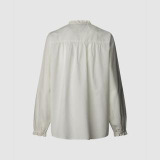 Pepe Jeans London Langarm Rüschen Stehkragen Bluse  