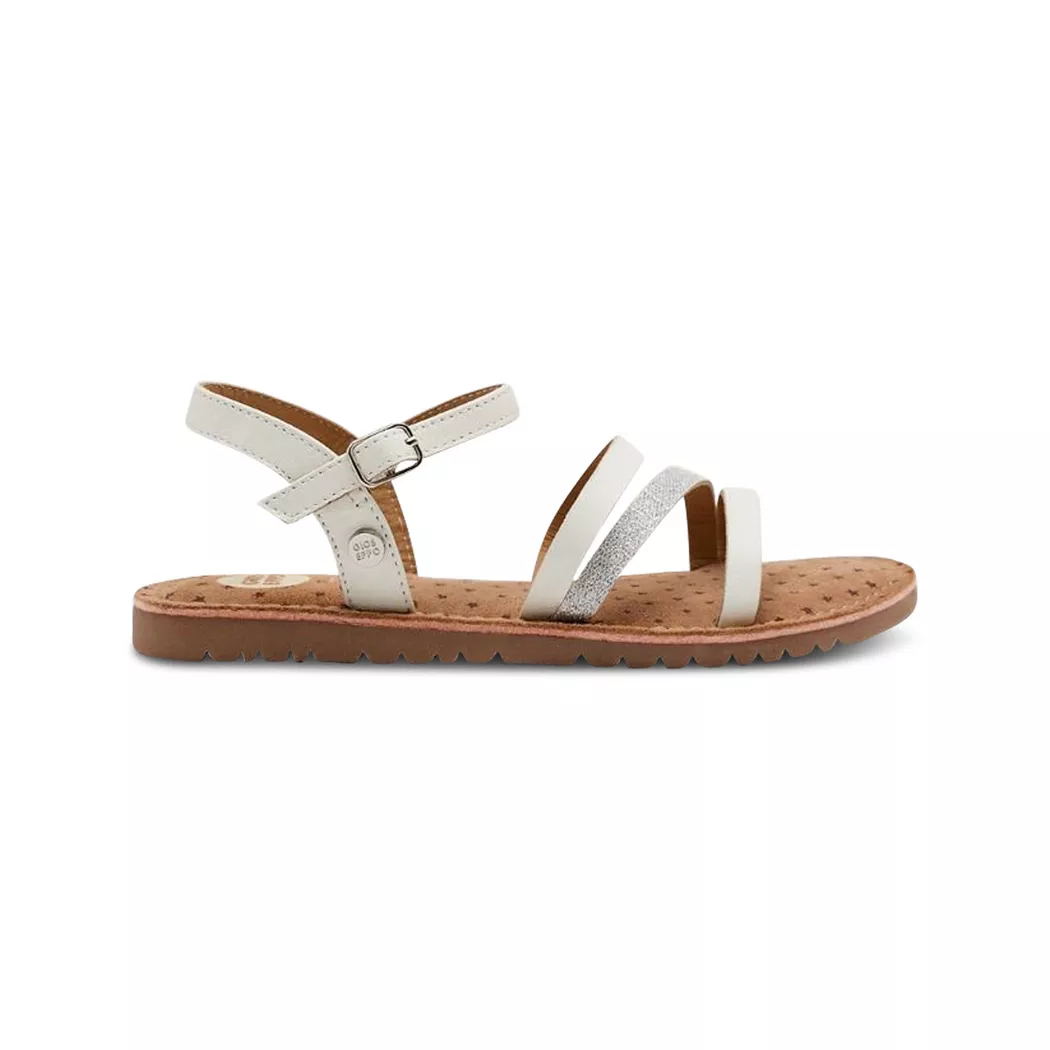 Gioseppo - Sandalen, Riemchensandalen mit Glitzerriemen, 32, Weiss