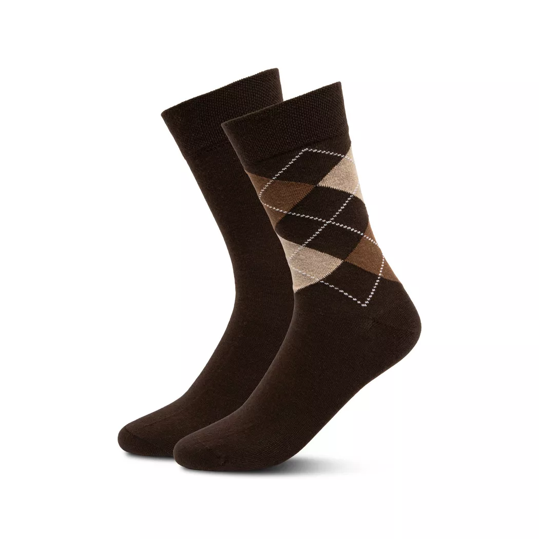 Manor Man - Duopack, wadenlange Socken, für Herren, Light Beige, Größe 39-42