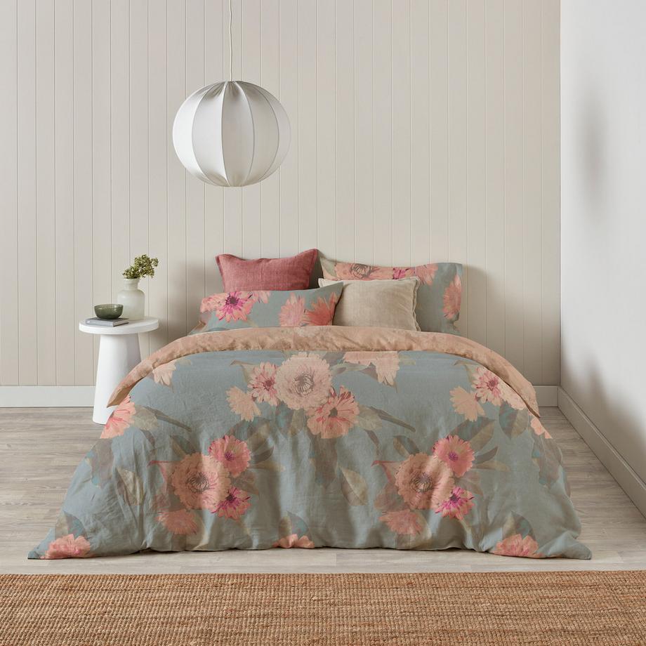 Kas Fleur Taie d'oreiller à motif floral  