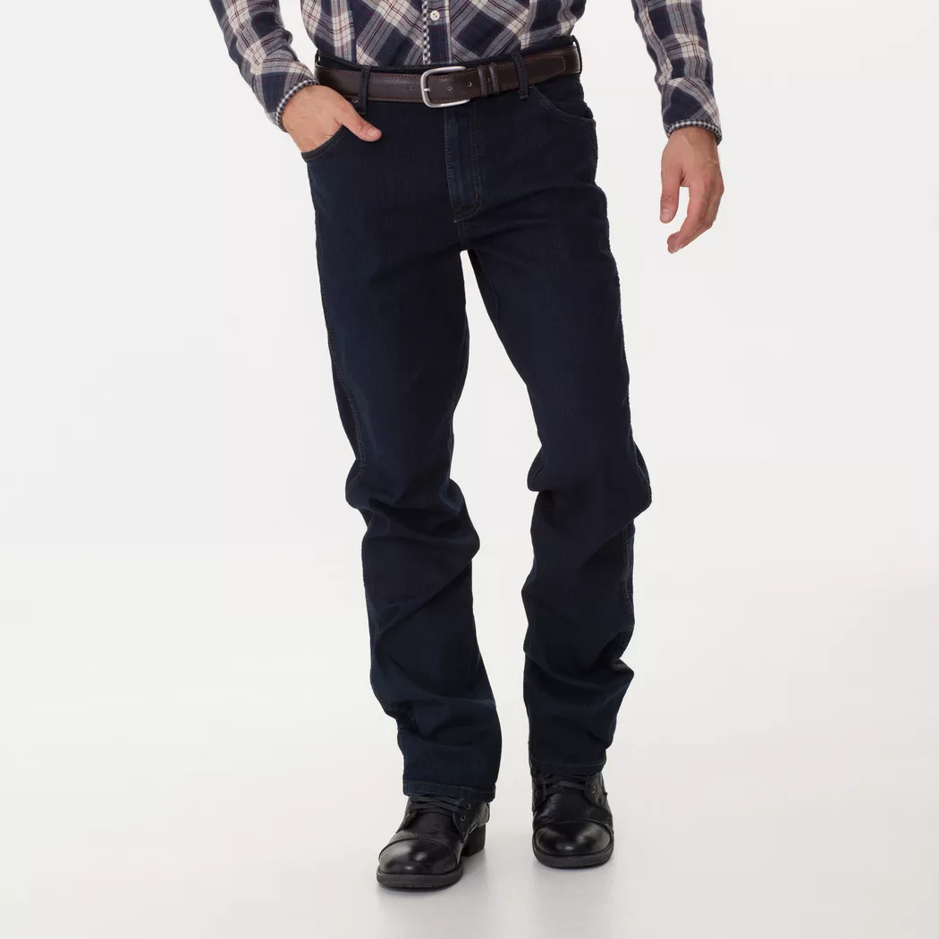 Wrangler - Jeans, Regular Fit, für Herren, Blau Denim, Größe W33/L34