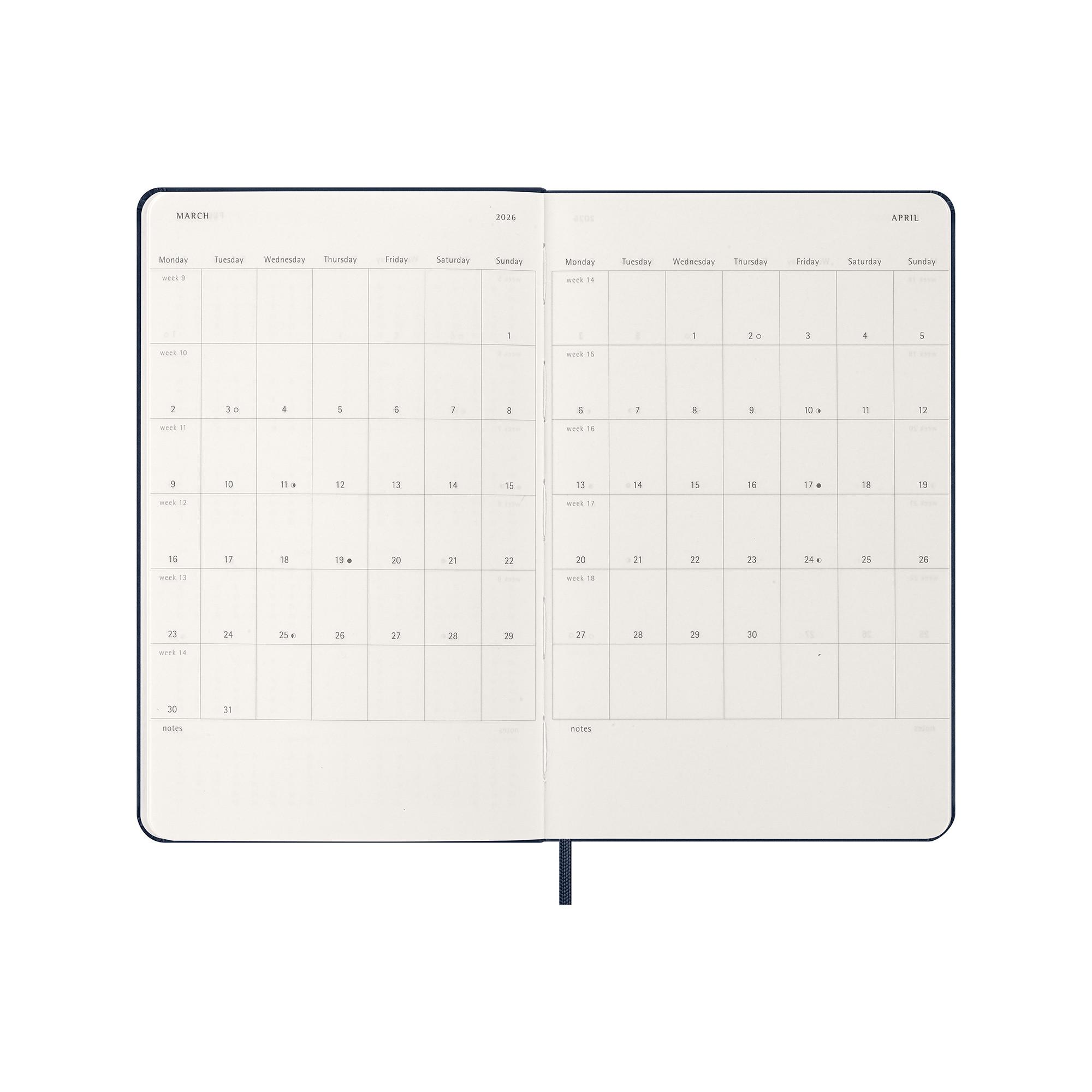 MOLESKINE Wochenplaner 2026 