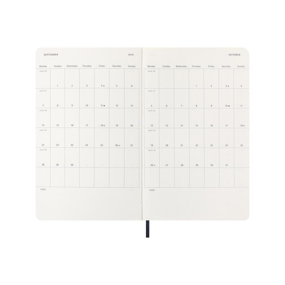 MOLESKINE Agenda hebdomadaire 2026 