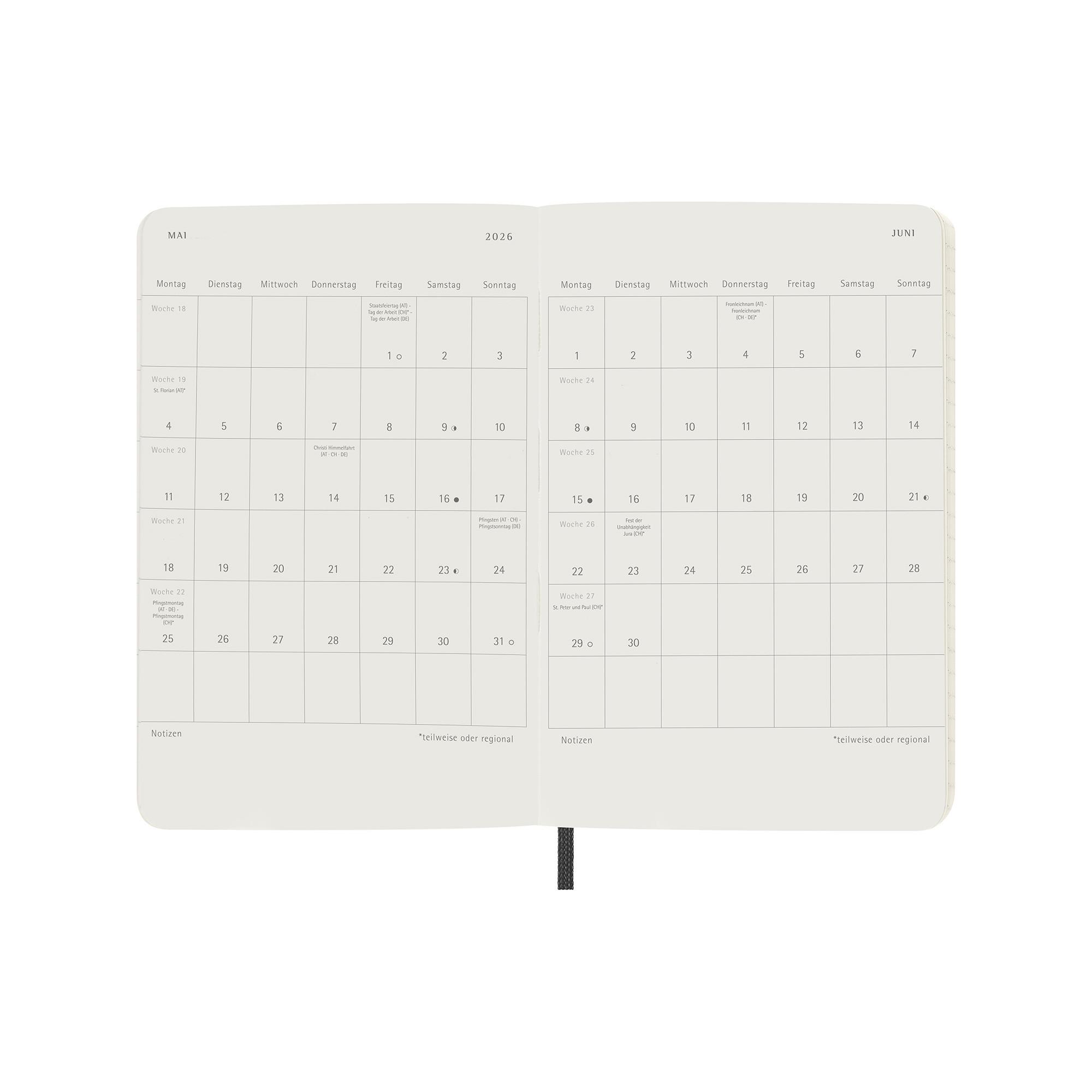 MOLESKINE Wochenplaner 2026 