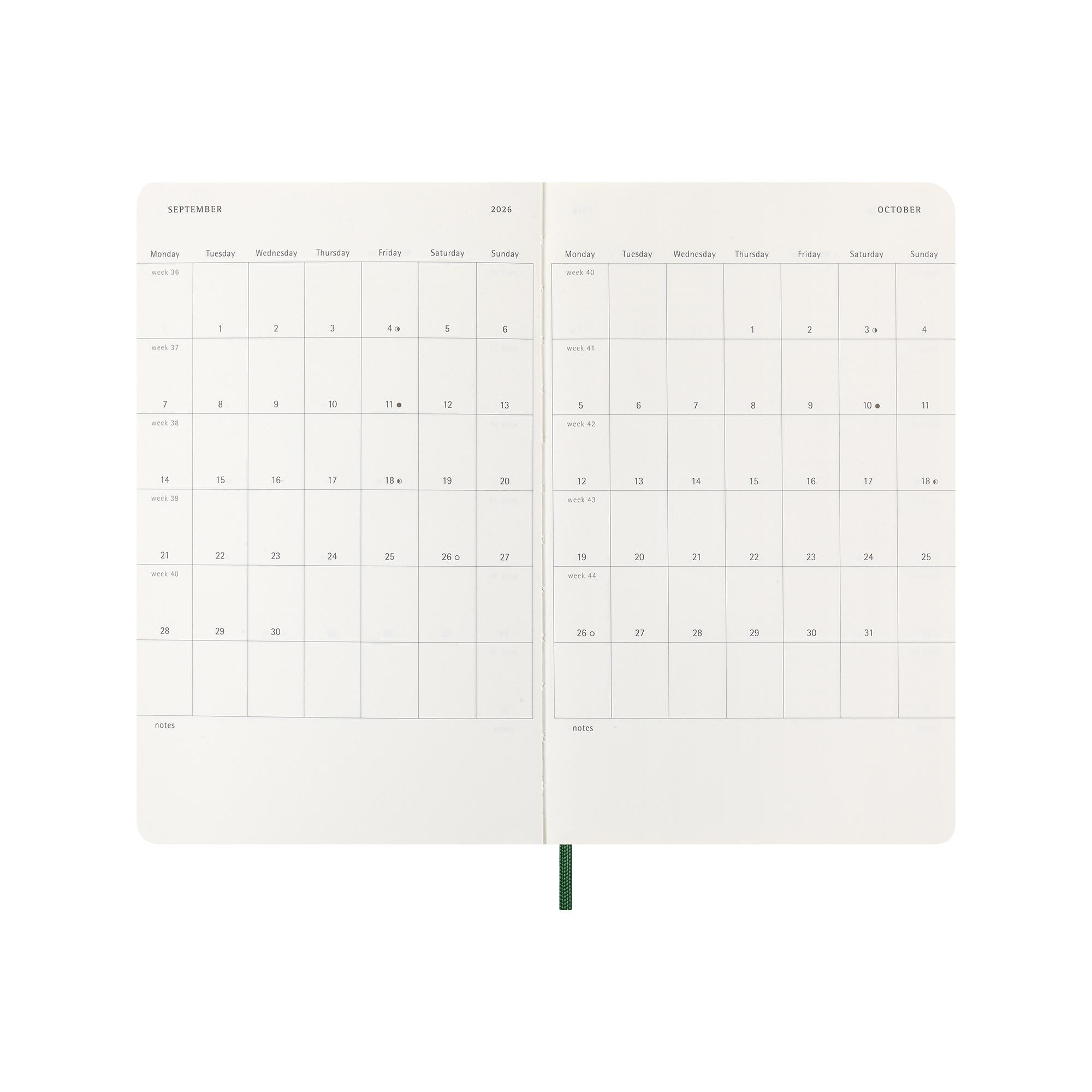 MOLESKINE Agenda hebdomadaire 2026 