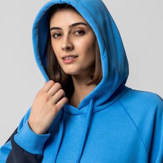 Manor Woman Abito Midi Hoodie Bicolore  