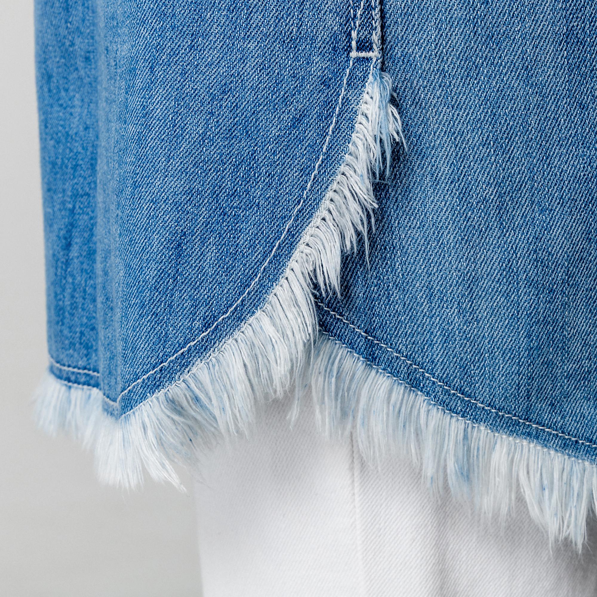 Manor Woman Denim Overshirt mit Stehkragen  