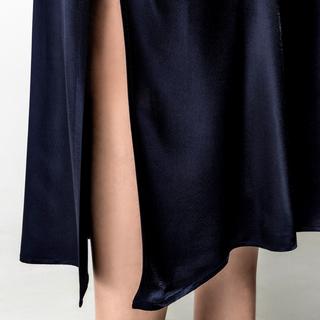 Manor Woman Ärmelloses Satin Midikleid mit Volants  