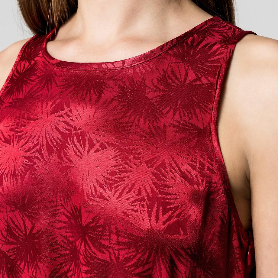 Manor Woman Abito Midi Raso Jacquard Slim Fit  